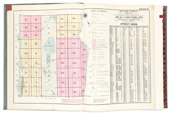 (NEW YORK CITY.) G. W. Bromley & Co. Atlas of the City of New York - Borough of Manhattan. Volumes 2 and 3.